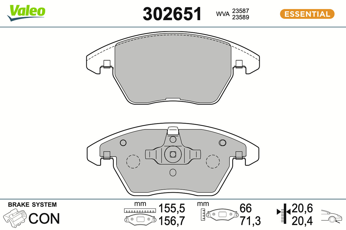 BRAKE PADS FIRST VOLKSWAGEN GOLF VI FR